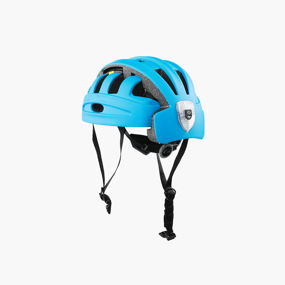Casco de bicicleta plegable con luz.
