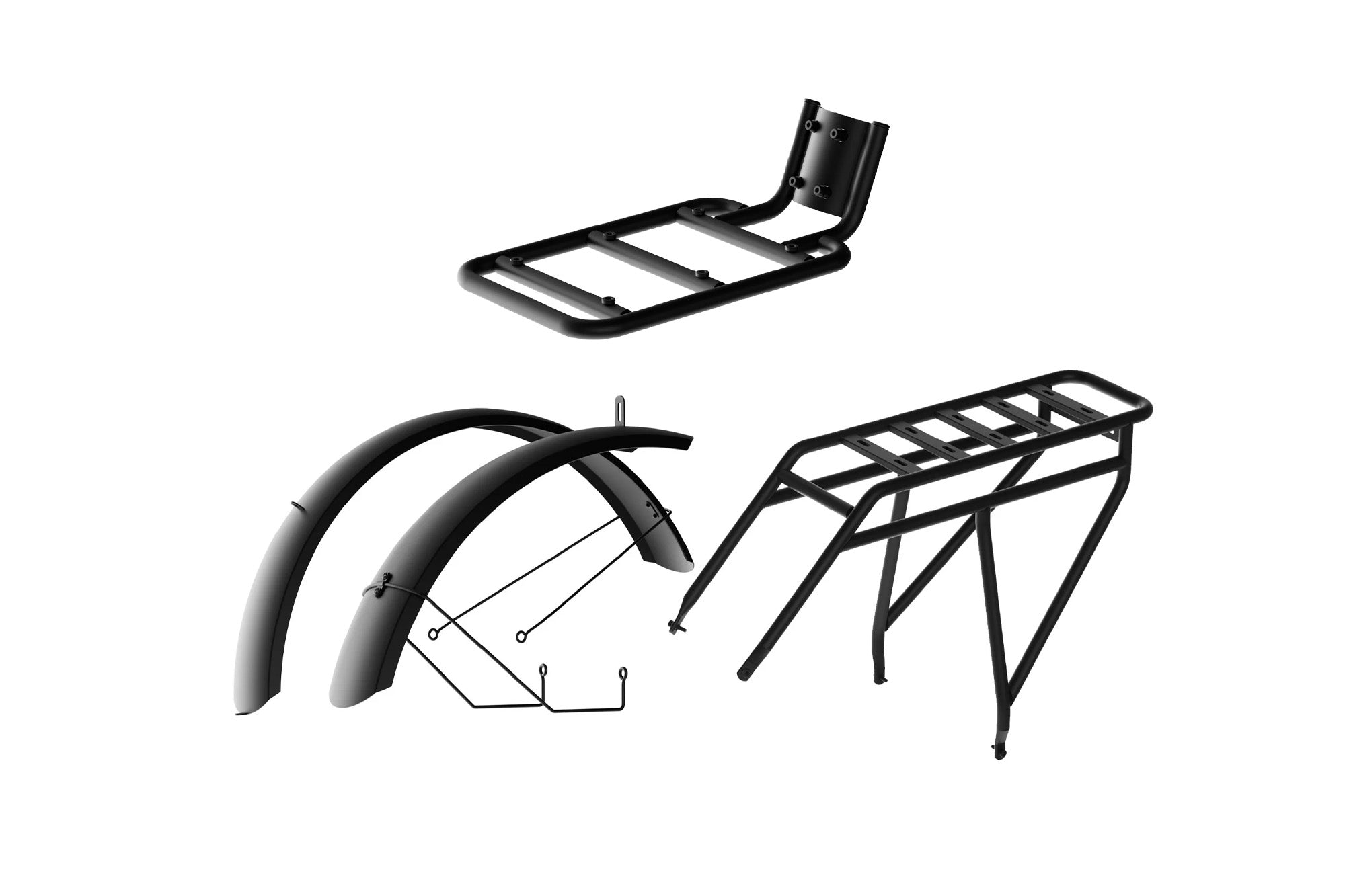 Juego de guardabarros y rejilla trasera para Aura