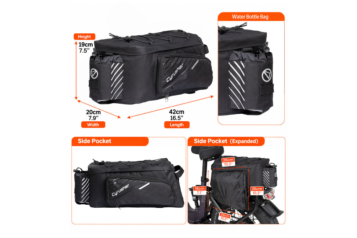 SR100  Bolsa trasera para bicicleta