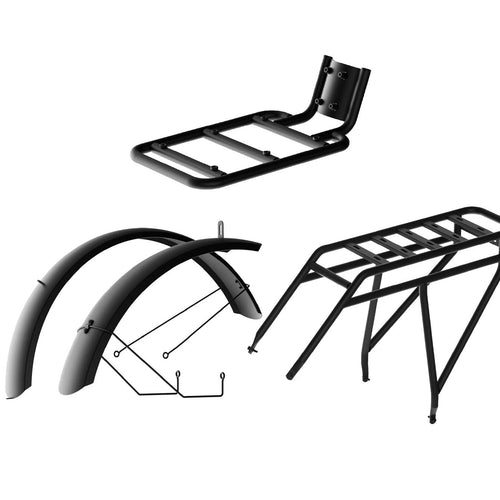 Juego de guardabarros y rejilla trasera para Aura