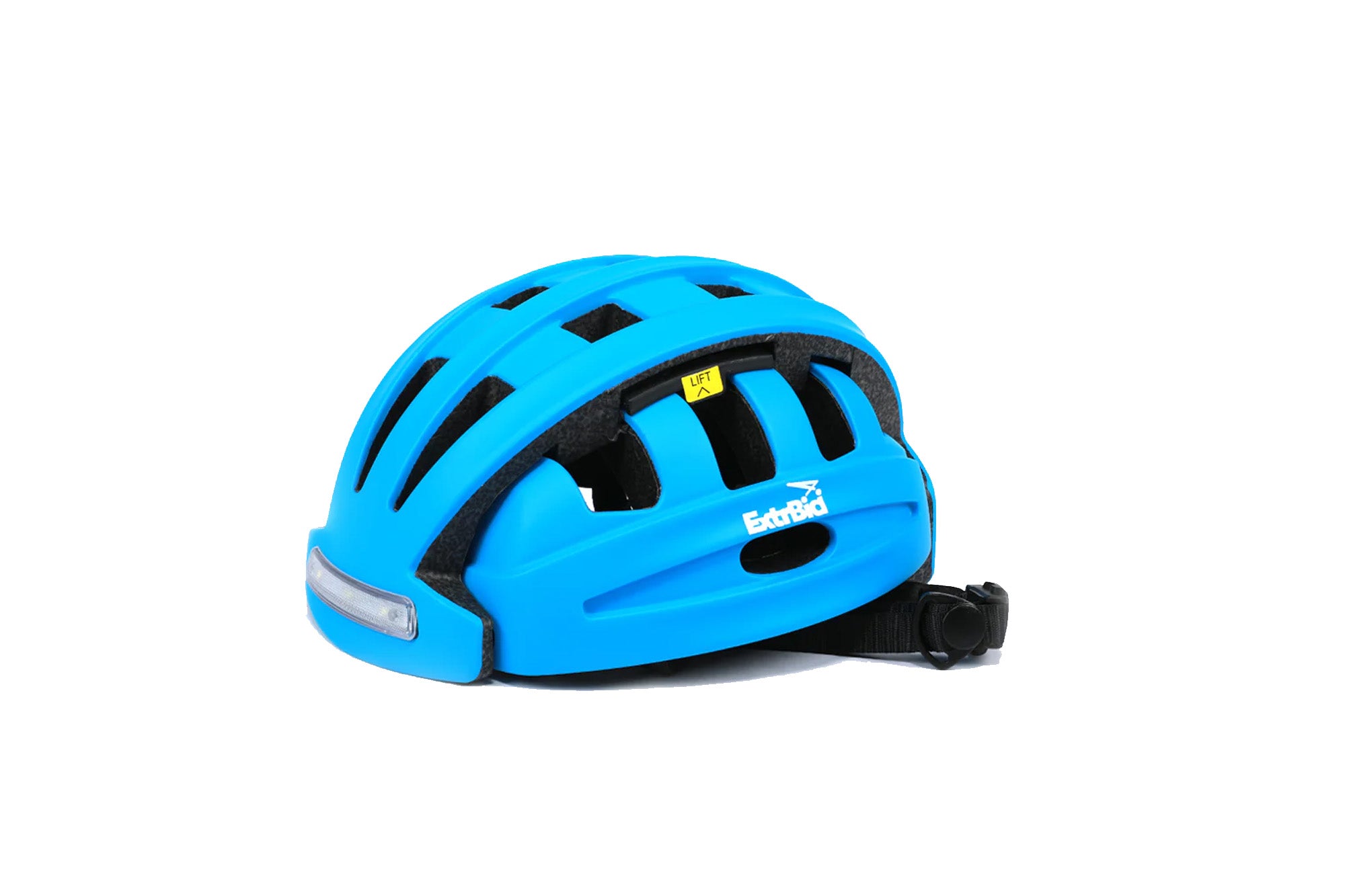 Casco de bicicleta plegable con luz.
